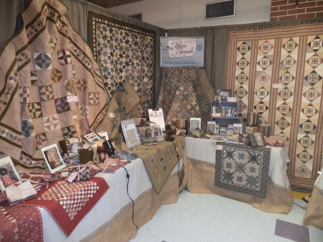 The Worn Threads display at the Davenport, Florida quilt show. 