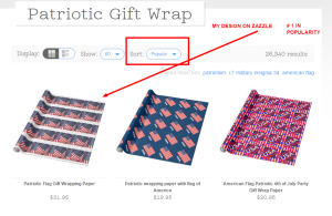 Here's my popular gift wrap and some of the competition.